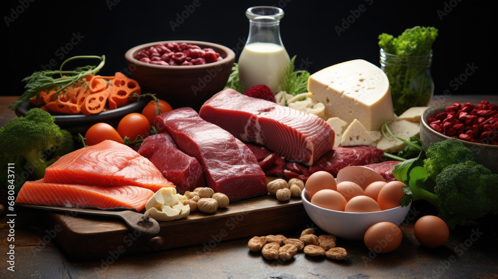 food high in protein,protein sources, Composition with high protein food.