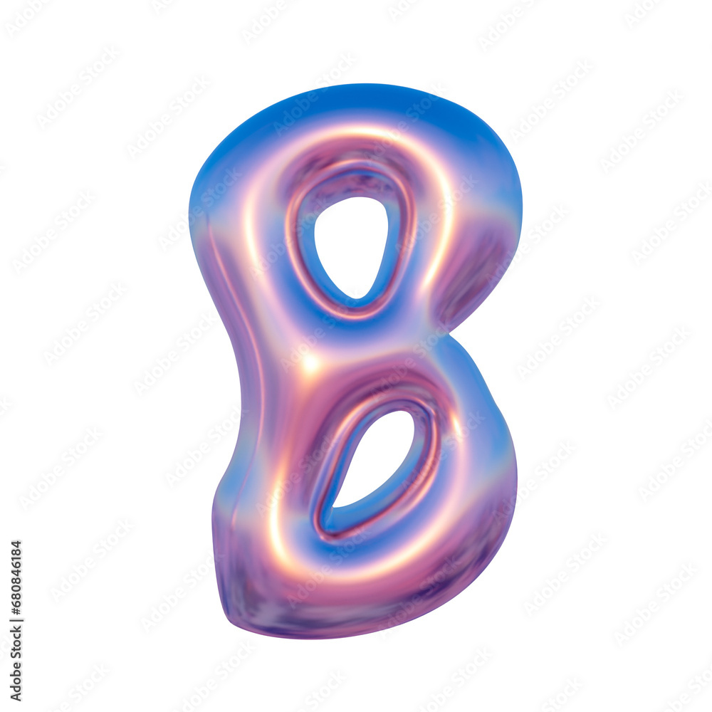 Alphabet Glossy liquid Metallic Alphabet Glossy liquid Metallic