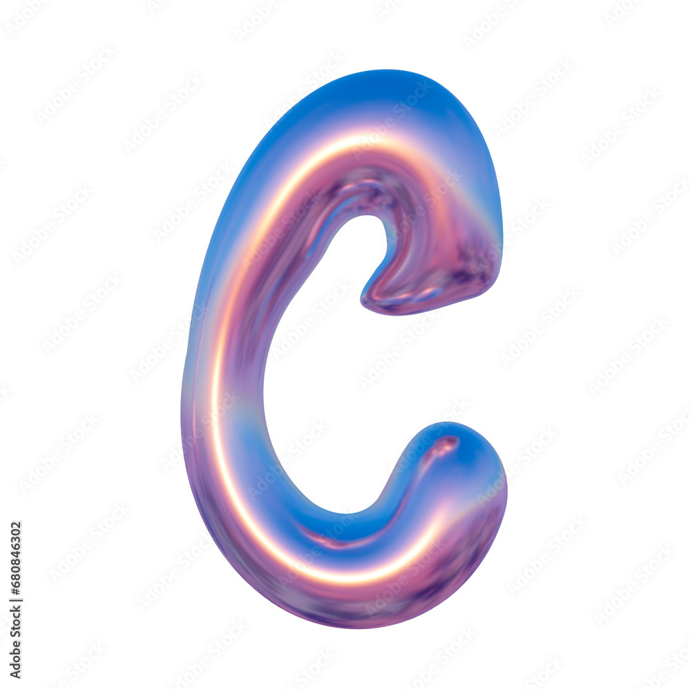 Alphabet Glossy liquid Metallic Alphabet Glossy liquid Metallic