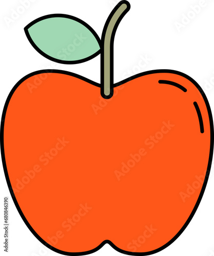 Apple fruit illustration
