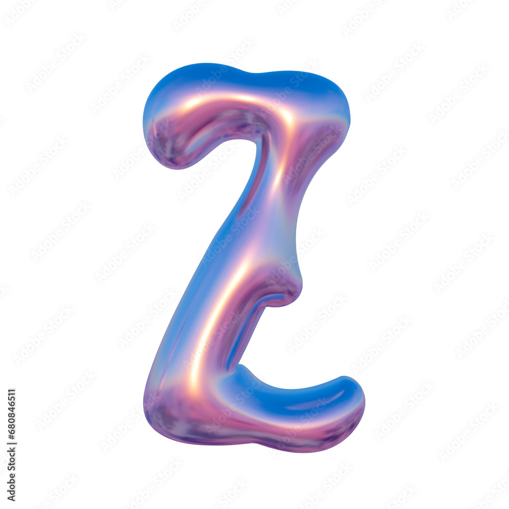 Alphabet Glossy liquid Metallic Alphabet Glossy liquid Metallic