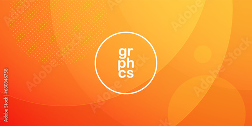 Abstract bright orange background with simple pattern. Colorful orange design. Cool and modern with geometric concept. Eps10 vector
