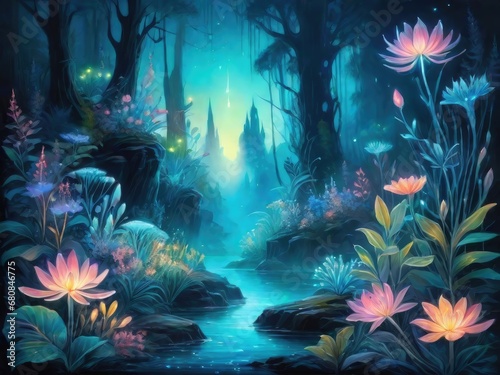 illustration of a magical world of wonders