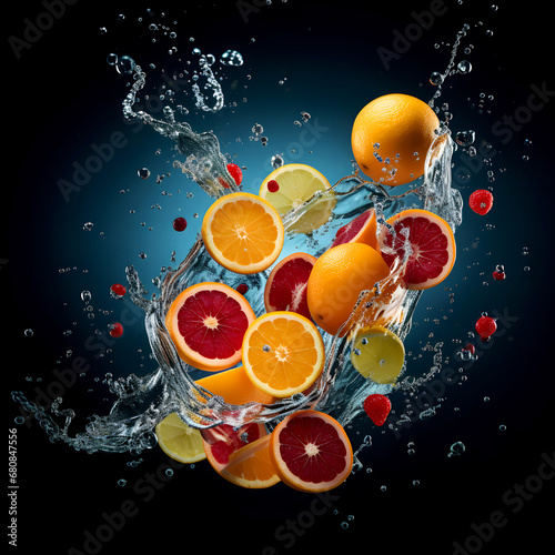 Fruit Splash abstract  Helathy Living