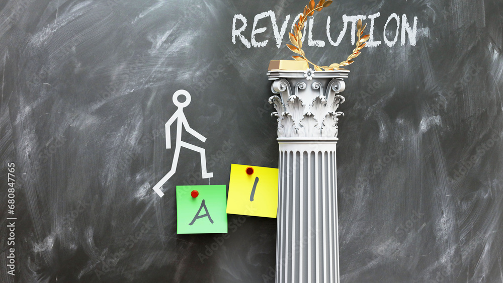 Ai leads to Revolution - a metaphor showing how ai makes the way to ...