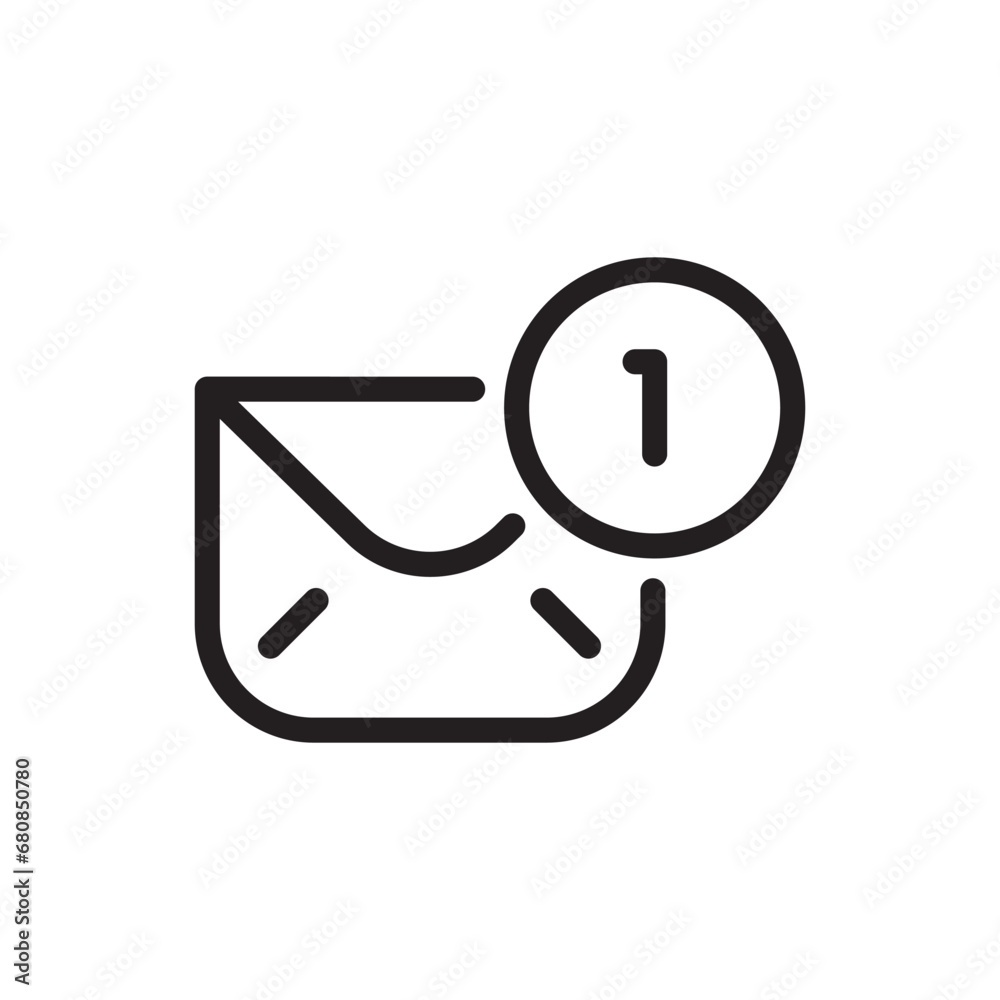 Email vector icon. Message envelope notification symbol Email vector icon. Message envelope notification symbol