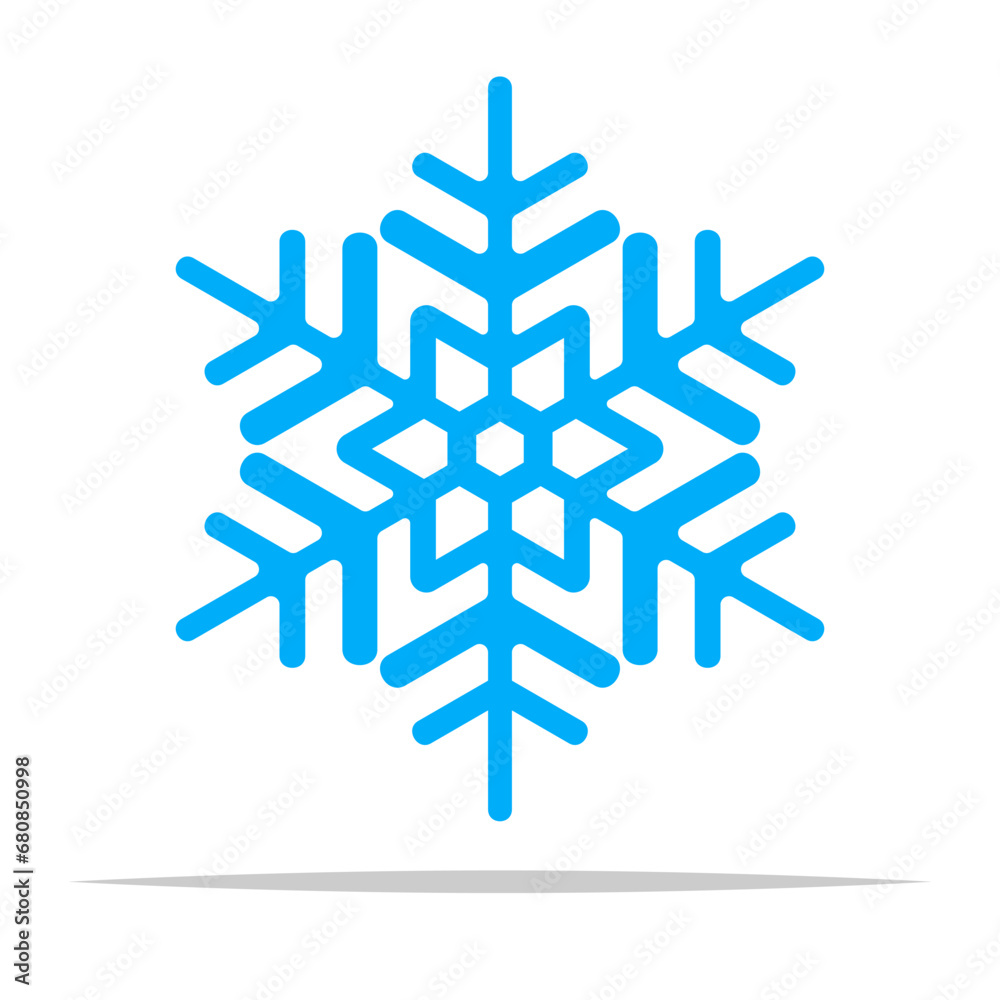 Winter snowflake vector isolated illustration Winter snowflake vector isolated illustration