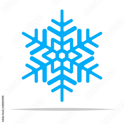 Winter snowflake vector isolated illustration