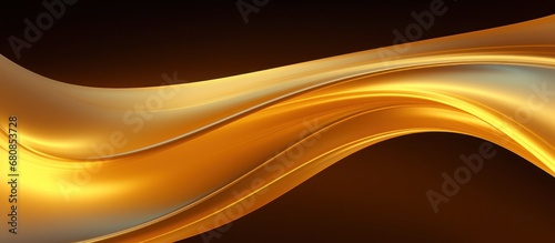 Luxury gold overlap light shade wave with line background, AI generated image