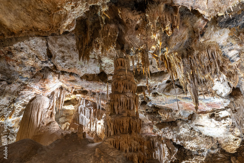Stalactites of Crystal Grottoes (Grutas de Cristal), Teruel in Spain photo