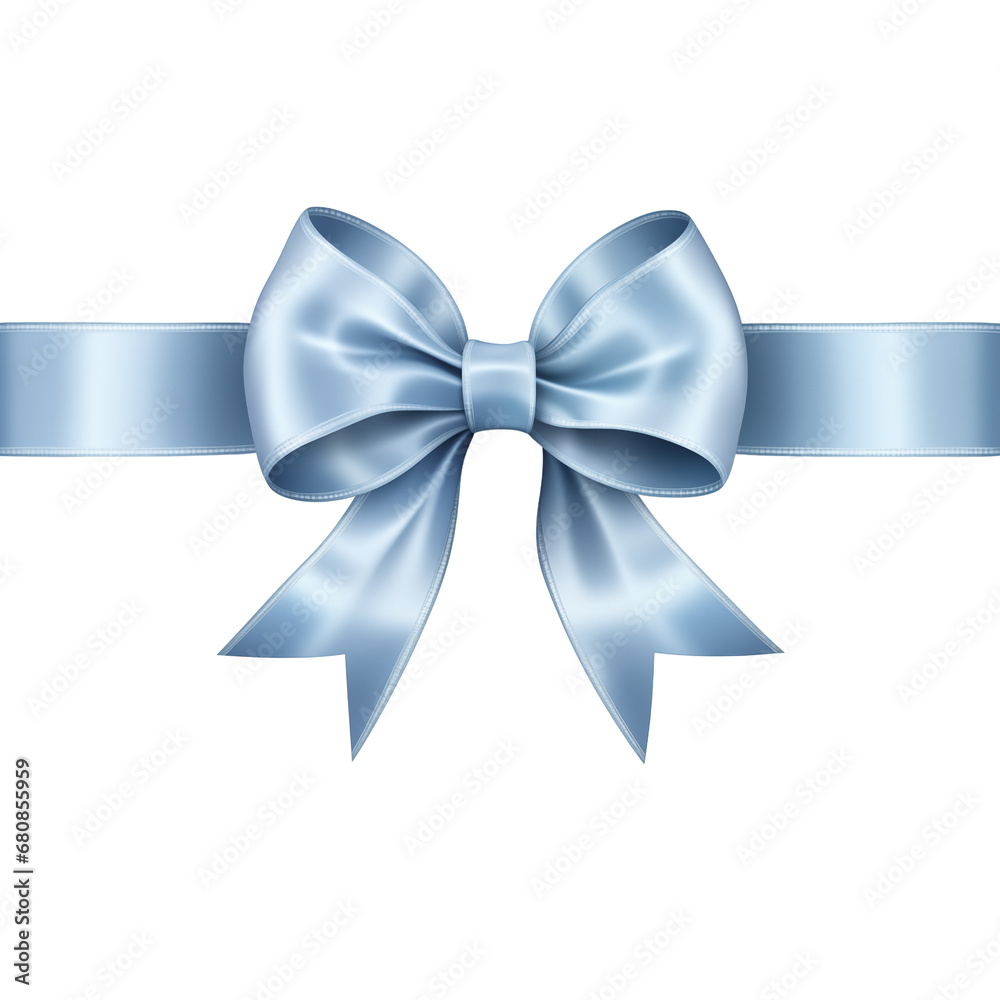 Blue Ribbon Bow on isolated background,Shiny Elegance for Celebrations and Victories.Created with Generative AI technology. Blue Ribbon Bow on isolated background,Shiny Elegance for Celebrations and Victories.Created with Generative AI technology.