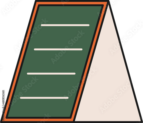 Outdoor sign stand illustration