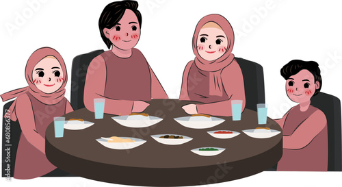 Family Moslem Iftar
