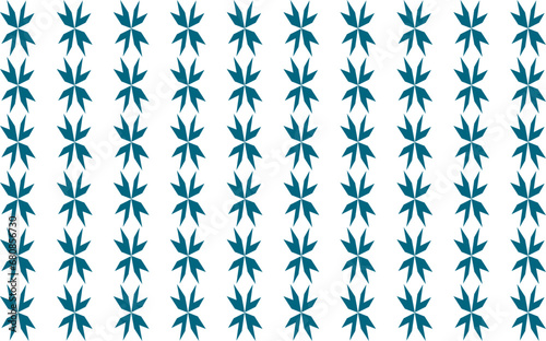 Blue green and white flower seamless repeat pattern with elements, replete image design fabric printing, print, dot t-shirt screening