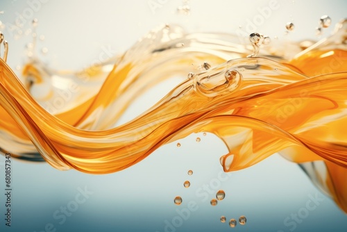 Orange in water splashing in the style of photorealistic (4)
