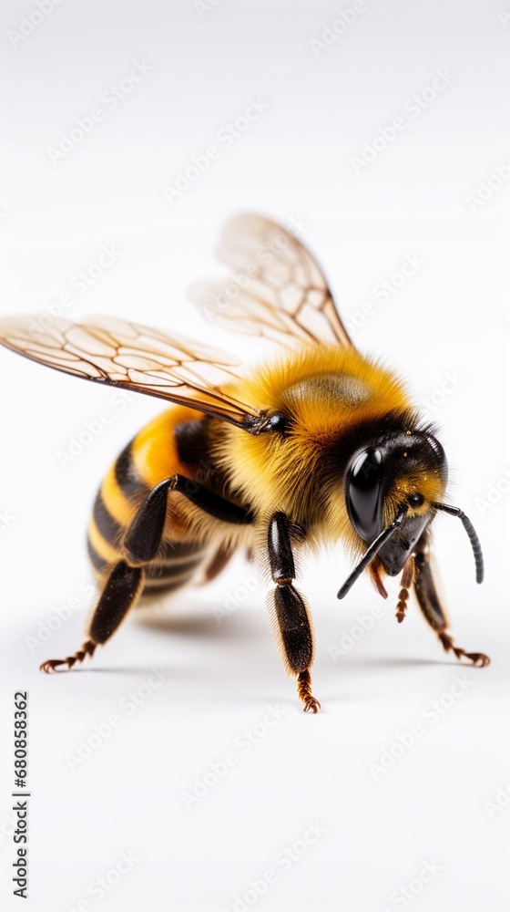 portrait of a bumblebee against white background, AI generated, background image
portrait of a bumblebee against white background, AI generated, background image