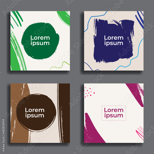 Social media templates. Great for backgrounds, sales promotions, internet advertising, product marketing, banners, flyers etc. Vector