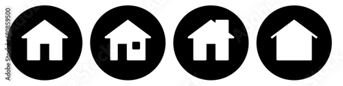 transparent home page icon button