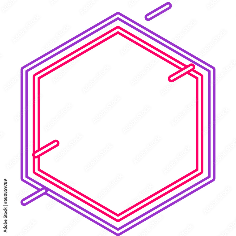 Neon Border Shape Neon Border Shape