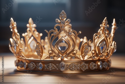 Gorgeous Crown, Luxury, 3D effects.