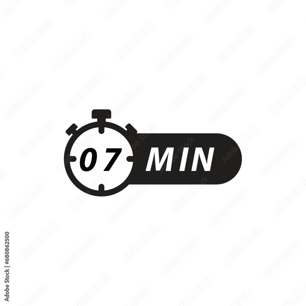Timer, clock, stopwatch isolated on white background. Label cooking ...