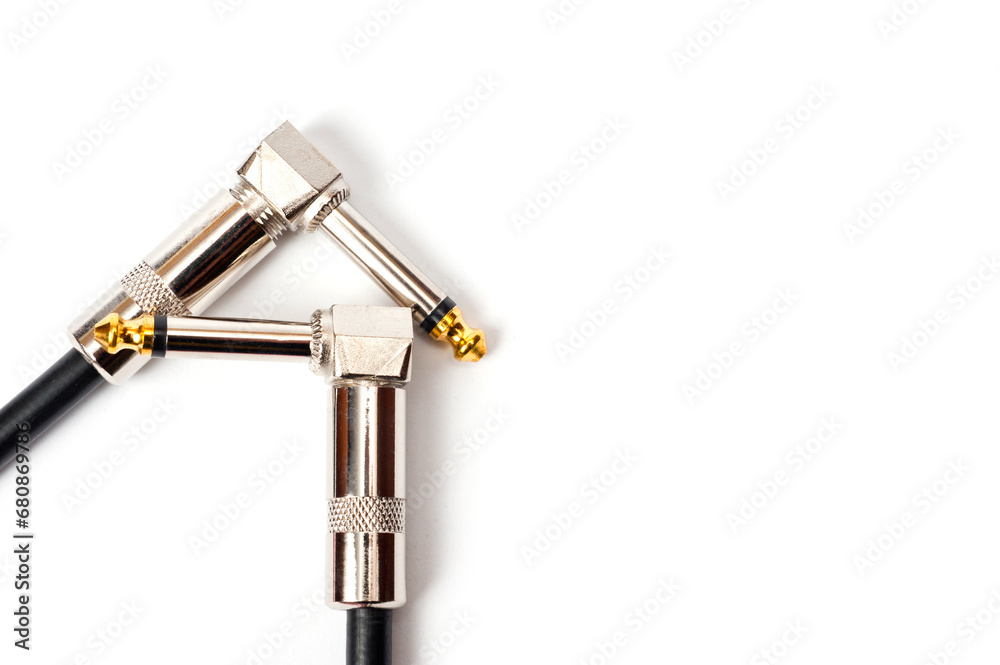 Jack cord for guitar and connection of various musical devices, pedals, amplifier and so on. Jack cord for guitar and connection of various musical devices, pedals, amplifier and so on.