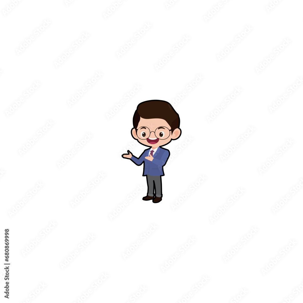 teacher's pose neatly dressed in a jacket person teacher's pose neatly dressed in a jacket person