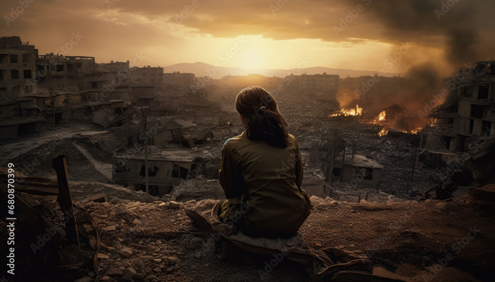 The ravages of war, cry for peace The ravages of war, cry for peace