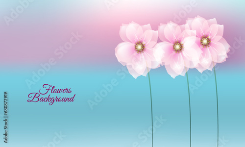 colorful gradient flower background