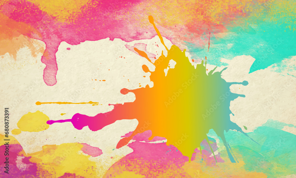 Watercolor painting background splash line Watercolor painting background splash line