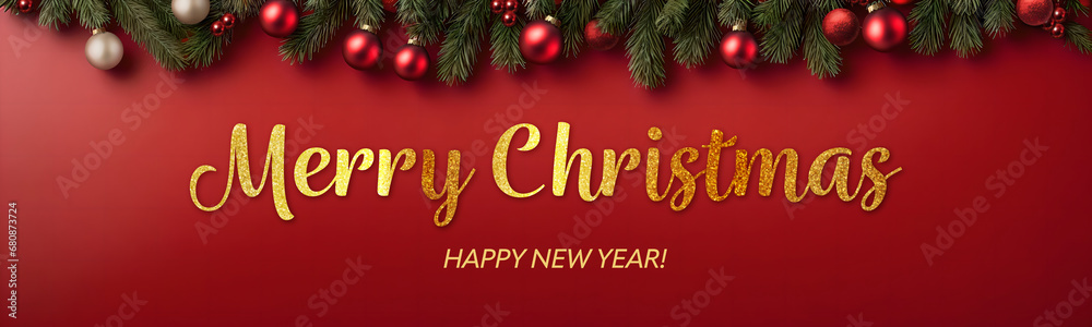 Christmas Background with Merry Christmas text