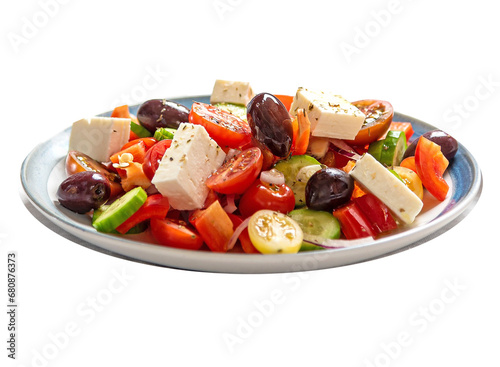 salad with feta cheese and olives