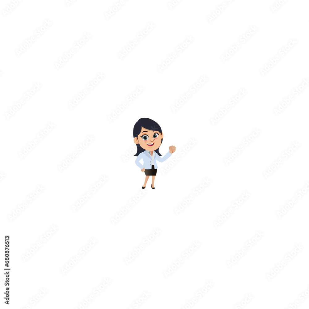 pose set of female teacher in neat clothes flat pose set of female teacher in neat clothes flat