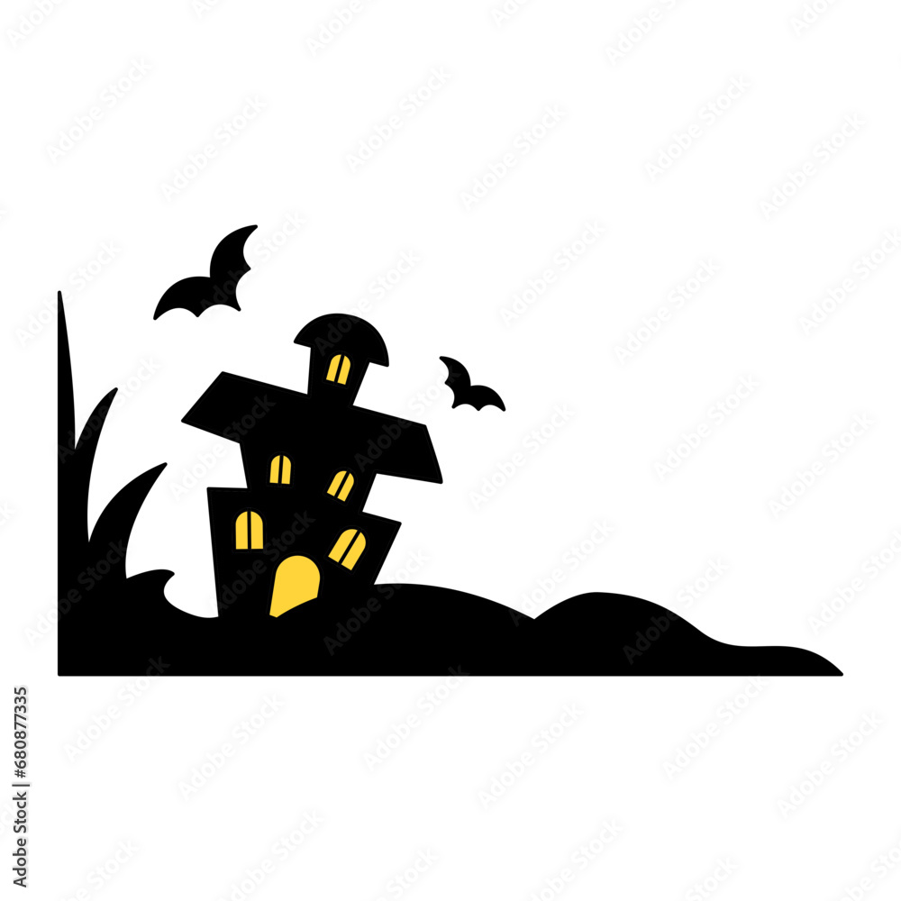Halloween Corner Vector Illustration Design Halloween Corner Vector Illustration Design