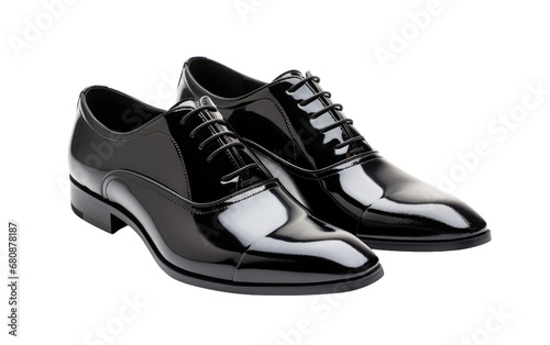Tuxedo Affair Footwear Sophisticated Formal Pairs Isolated on a Transparent Background PNG