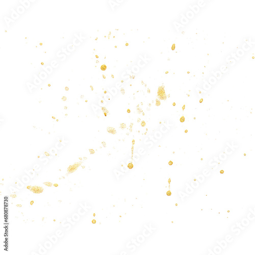 Isolated  transparent  background  gold  golden  color  paint  splash  splatter  watercolor  art  illustration  texture  pattern  grunge