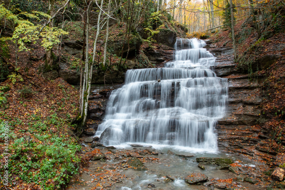 Obraz premium casentino national park autumn colors arezzo tuscany