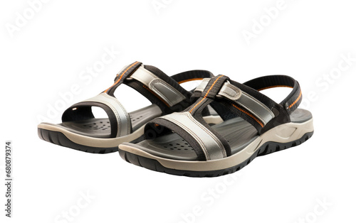 SprintStride SportGrip Athletic Sandal Performance Isolated on a Transparent Background PNG