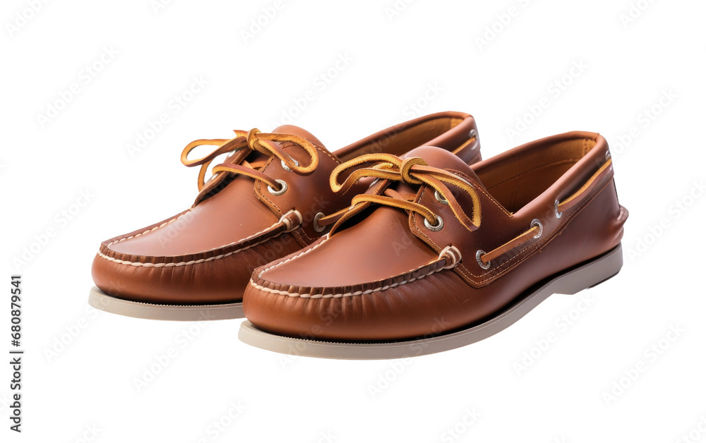 Harbor Oceanstride Coastal Vogue Stylish Maritime Deck Shoes Isolated on a Transparent Background PNG