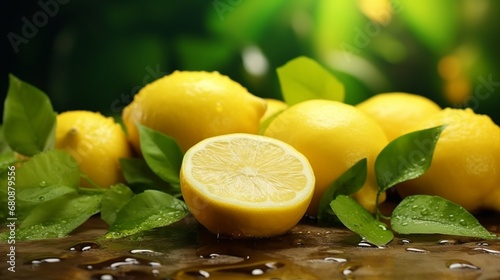 Lemon concept and concept Delicious and nutritious food