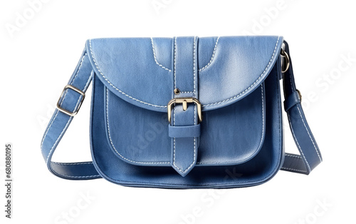 DenimVibe CrossCarry Casual Crossbody Bag Essence Isolated on a Transparent Background PNG photo