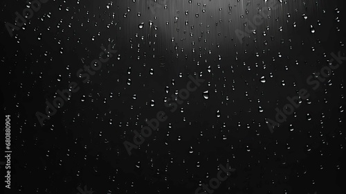 Rain on glass window 