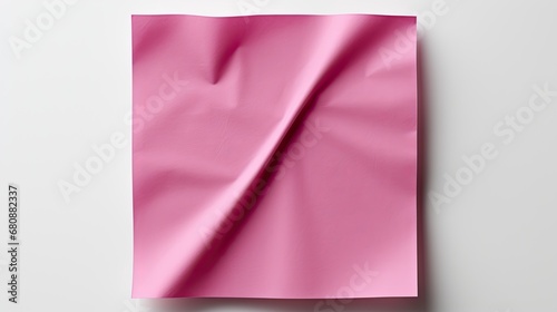 A pink blank paper note on woodle photo