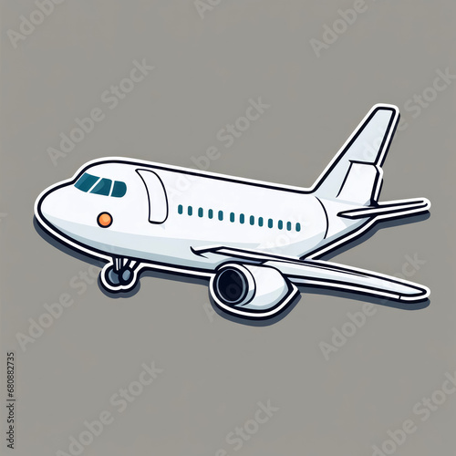 Sticker Flugzeug , generated image