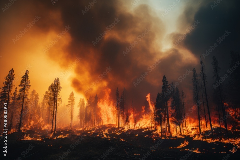 Extensive wildfires raging through national parks and forests Extensive wildfires raging through national parks and forests