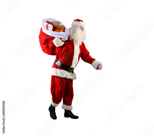 santa claus ready to deliver presents for christmas