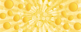 キラキラした金色のコインが飛んでいるベクター背景画像