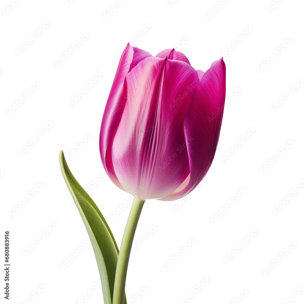 Magenta tulip isolated on transparent background Magenta tulip isolated on transparent background