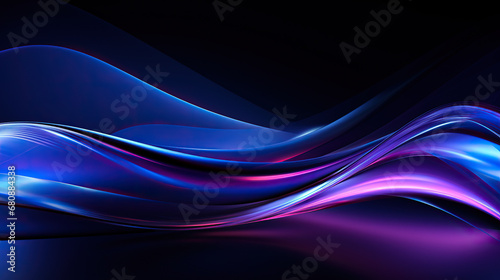 abstract blue and purple wave background wallpaper