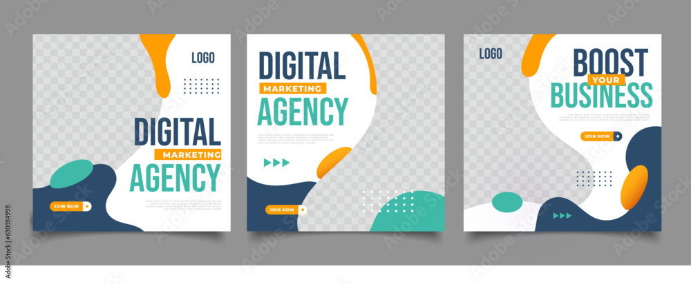 Digital business marketing banner for social media post template  - obrazy, fototapety, plakaty 